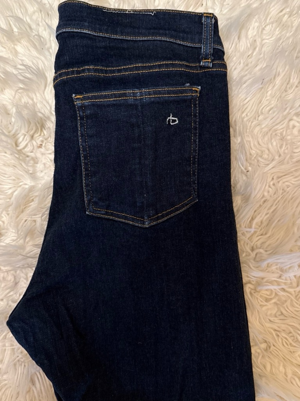 rag & bone Dark Blue Slim Straight Jeans